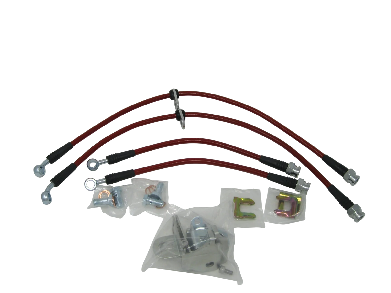 Ford Mustang Base 2005-2014 Braided Brake Lines - BLC-MUST-1500