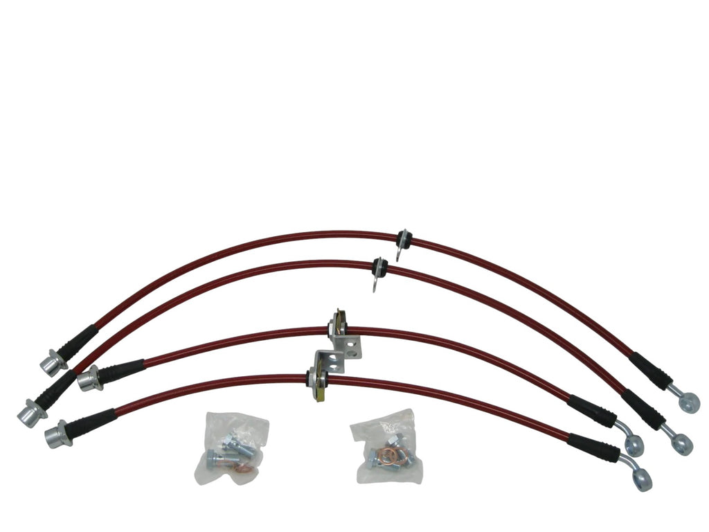 2009-2019 Toyota Corolla (R Disk) Braided Brake Lines - BLC-Toy-935